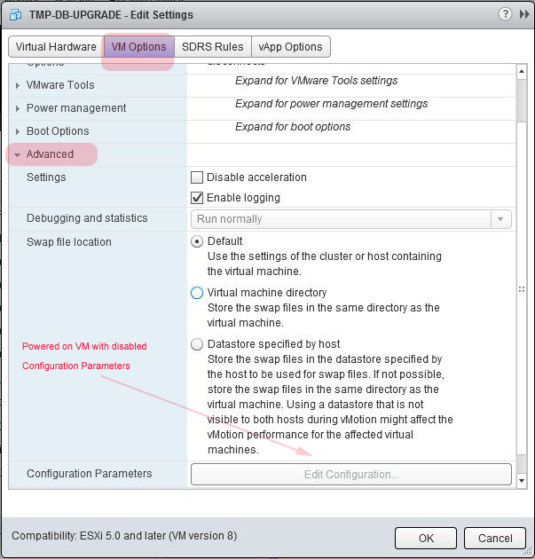 Disable Time Synchronization of ESX guest